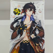 Genshin Impact Zhongli Anime Dakimakura Body Pillow Case Cover